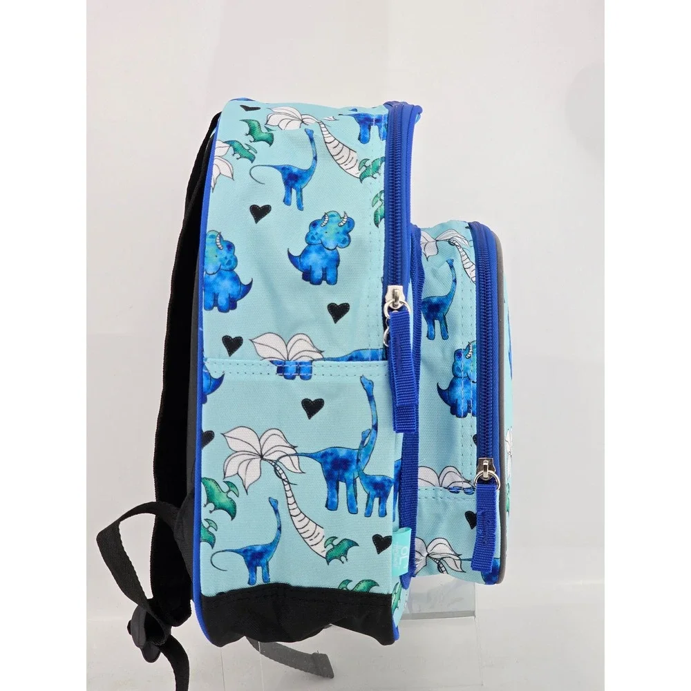 JumpOff Jo Wildkin Backpack Boys 12 Inch Blue Dino Print - NWT